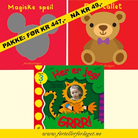 Lagertømmingspakke: 3 titler 0-3 år