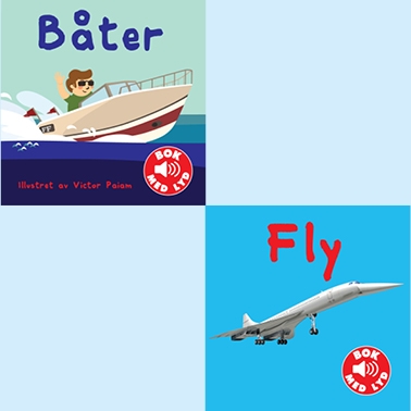 Pakke: Båter og Fly - Bok med lyd